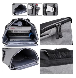 Foto 6 | Mochila para Laptop Fashion color Gris/Negro