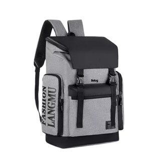 Foto 1 | Mochila para Laptop Fashion Impermeable Gris/Negro