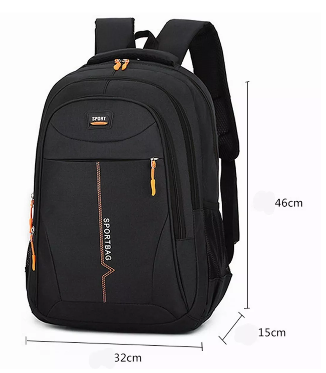 Foto 5 pulgar | Mochila Sport Negra Gran Capacidad