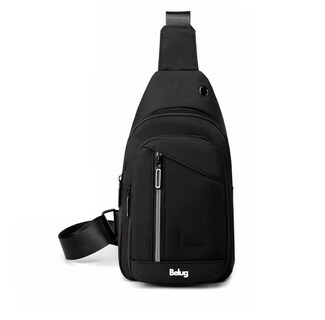 Foto 1 | Pechera Mochila Impermeable Multifunción Cruzada Hombro Negro Belug