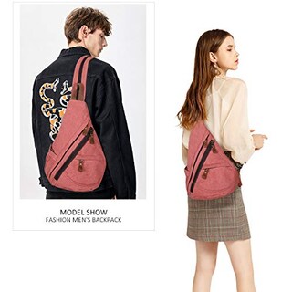 Foto 7 | Bolso Bandolera De Lona Kl928 Resistente Al Agua Para Hombres Y Mujeres - Venta Internacional.