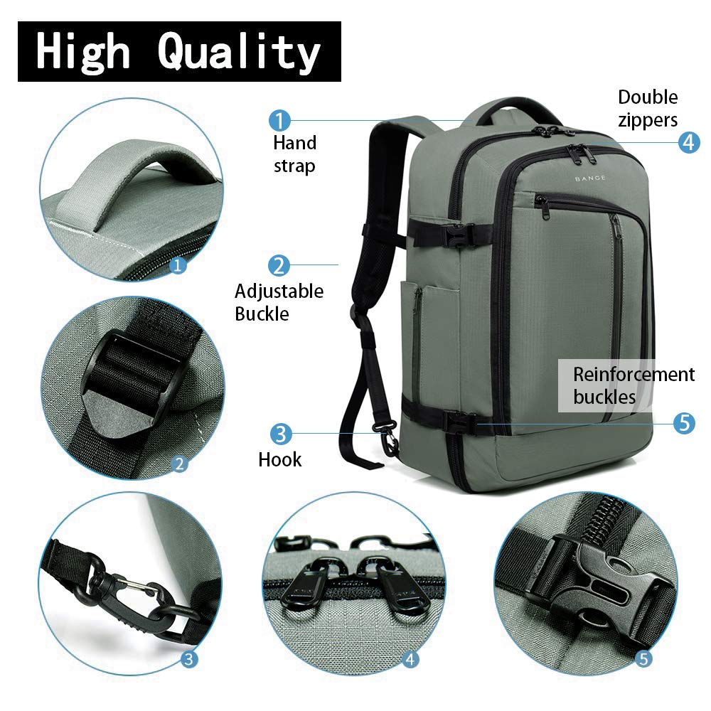 Foto 4 | Mochila Bange Travel Overnight de 40 L aprobada por la FAA para vuelos - Venta Internacional