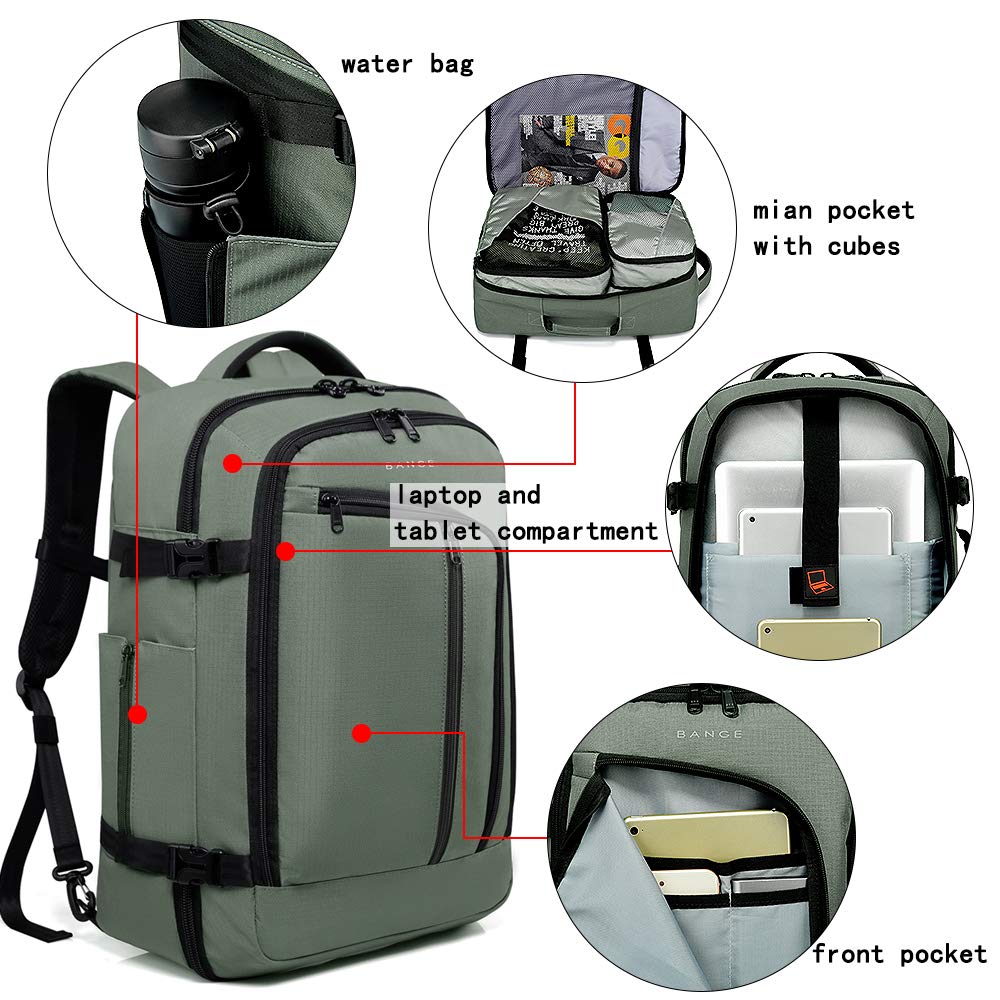 Foto 6 pulgar | Mochila Bange Travel Overnight de 40 L aprobada por la FAA para vuelos - Venta Internacional