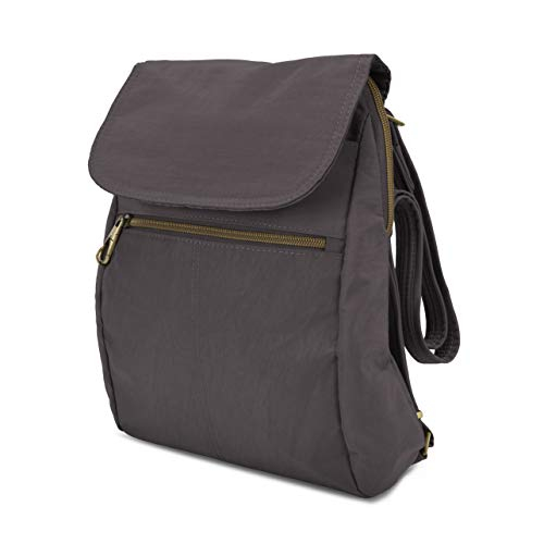 Foto 2 pulgar | Mochila Delgada Travelon Signature Smoke - Venta Internacional.
