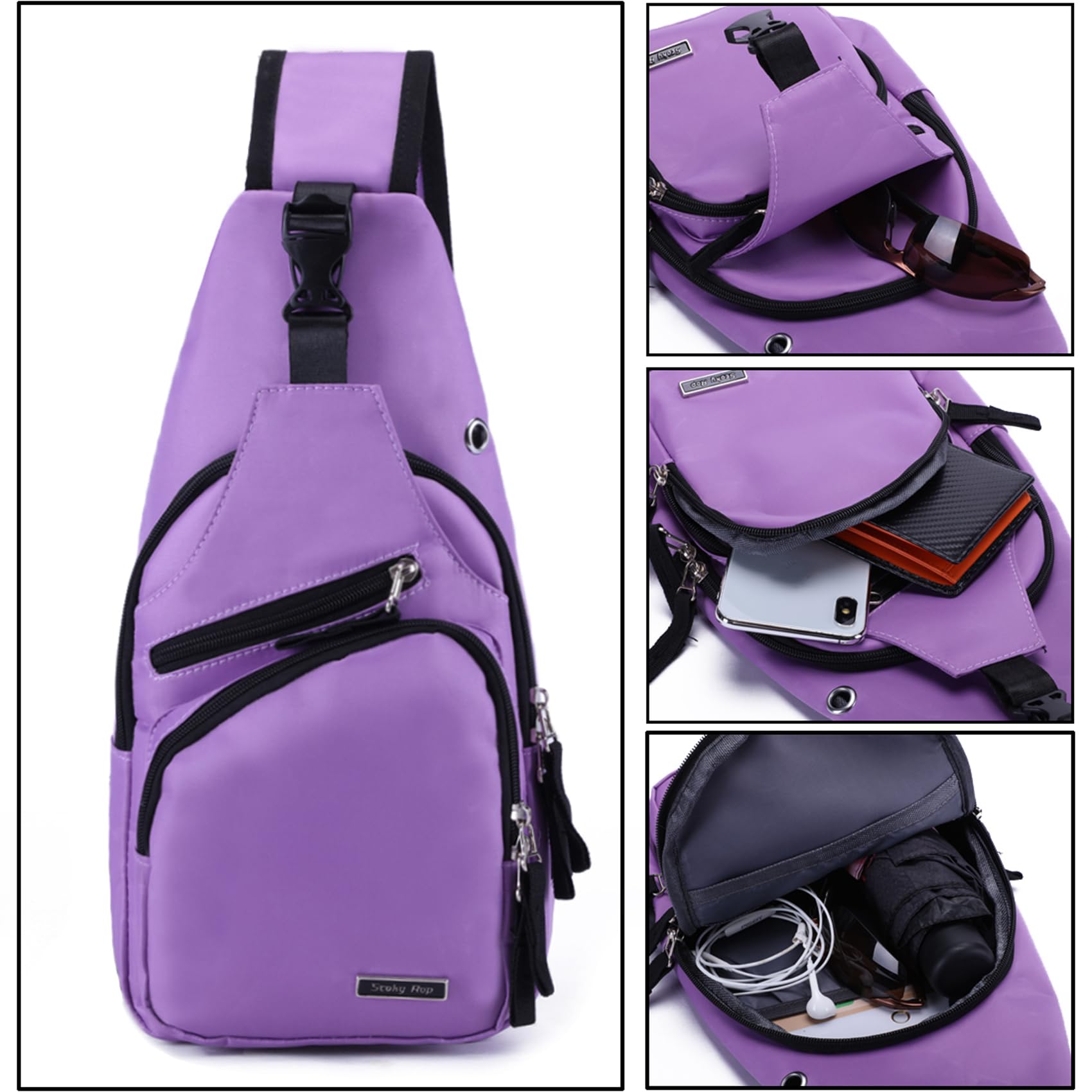 Foto 5 pulgar | Mochila Tipo Bandolera Seoky Rop de Nailon Resistente al Agua - Venta Internacional