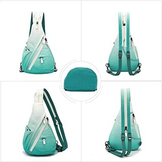 Foto 5 | Mochila Bandolera Pequeña De Lona Sling Bag Kl928 Para Hombre Y Mujer - Venta Internacional.