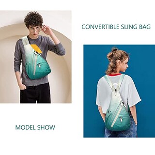 Foto 6 | Mochila Bandolera Pequeña De Lona Sling Bag Kl928 Para Hombre Y Mujer - Venta Internacional.