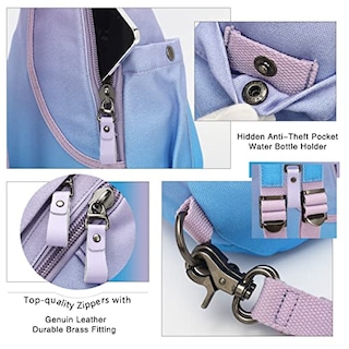 Foto 4 | Mochila Bandolera Pequeña De Lona Sling Bag Kl928 Para Hombre Y Mujer - Venta Internacional.