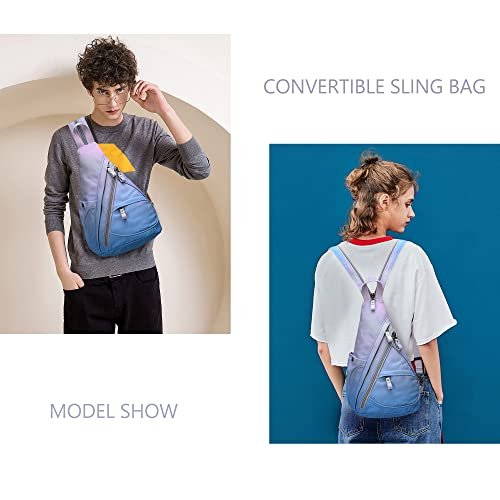 Foto 7 pulgar | Mochila Bandolera Pequeña De Lona Sling Bag Kl928 Para Hombre Y Mujer - Venta Internacional.