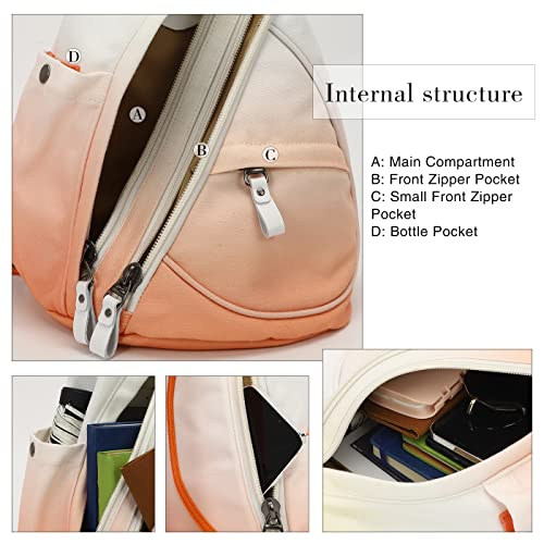 Foto 4 pulgar | Mochila Bandolera Pequeña De Lona Sling Bag Kl928 Para Hombre Y Mujer - Venta Internacional.