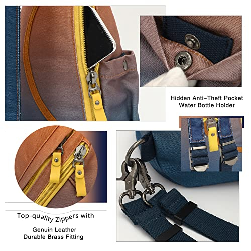 Foto 4 | Mochila Bandolera Kl928 de Lona - Venta Internacional