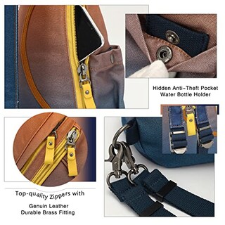 Foto 4 | Mochila Bandolera Kl928 de Lona - Venta Internacional