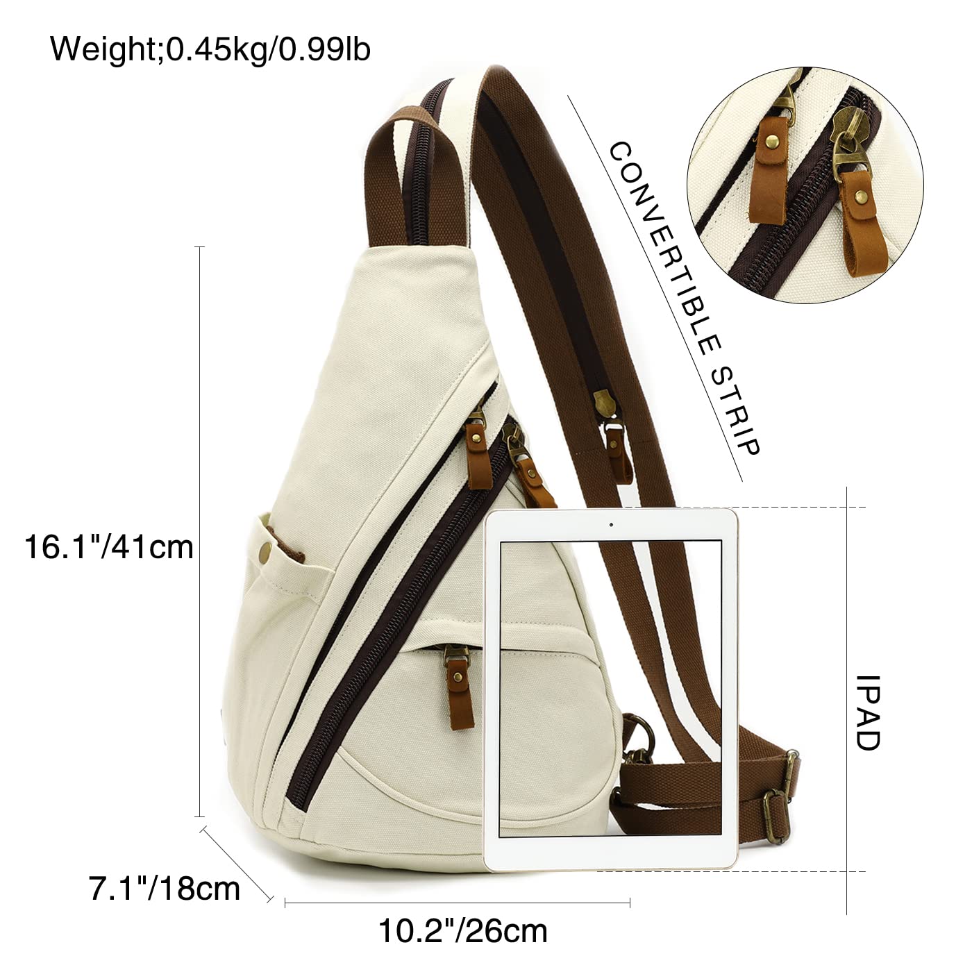 Foto 3 pulgar | Mochila Bandolera Kl928 de Lona - Venta Internacional