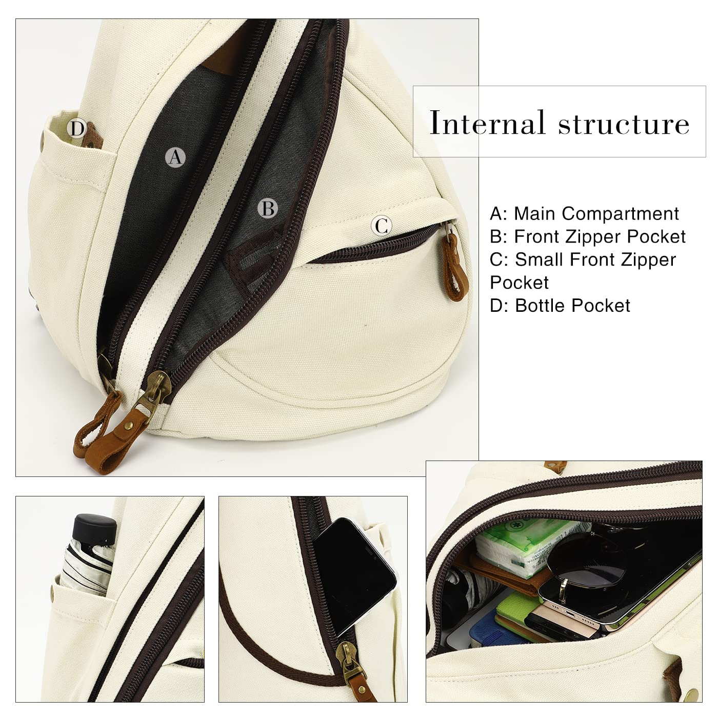 Foto 4 pulgar | Mochila Bandolera Kl928 de Lona - Venta Internacional