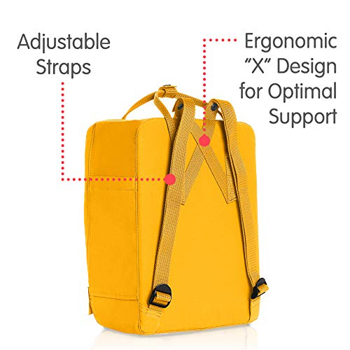 Foto 4 pulgar | Mochila Fjallraven Kanken Clásica Amarilla - Venta Internacional