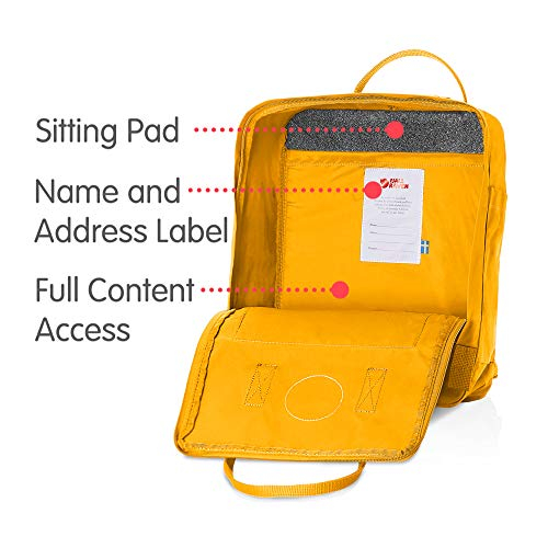 Foto 6 pulgar | Mochila Fjallraven Kanken Clásica Amarilla - Venta Internacional