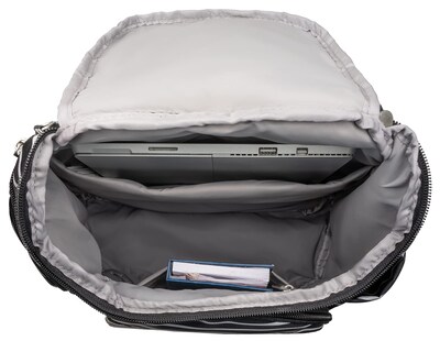 Foto 2 | Mochila Travelon Anti Theft Classic Negra Con Raya Blanca - Venta Internacional.