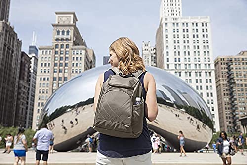 Foto 7 pulgar | Mochila Travelon Anti Theft Classic Negra Con Raya Blanca - Venta Internacional.