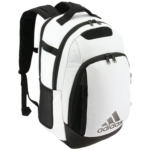 Mochila Adidas 5-star Team Blanco/Negro Resistente Al Agua - Venta Internacional