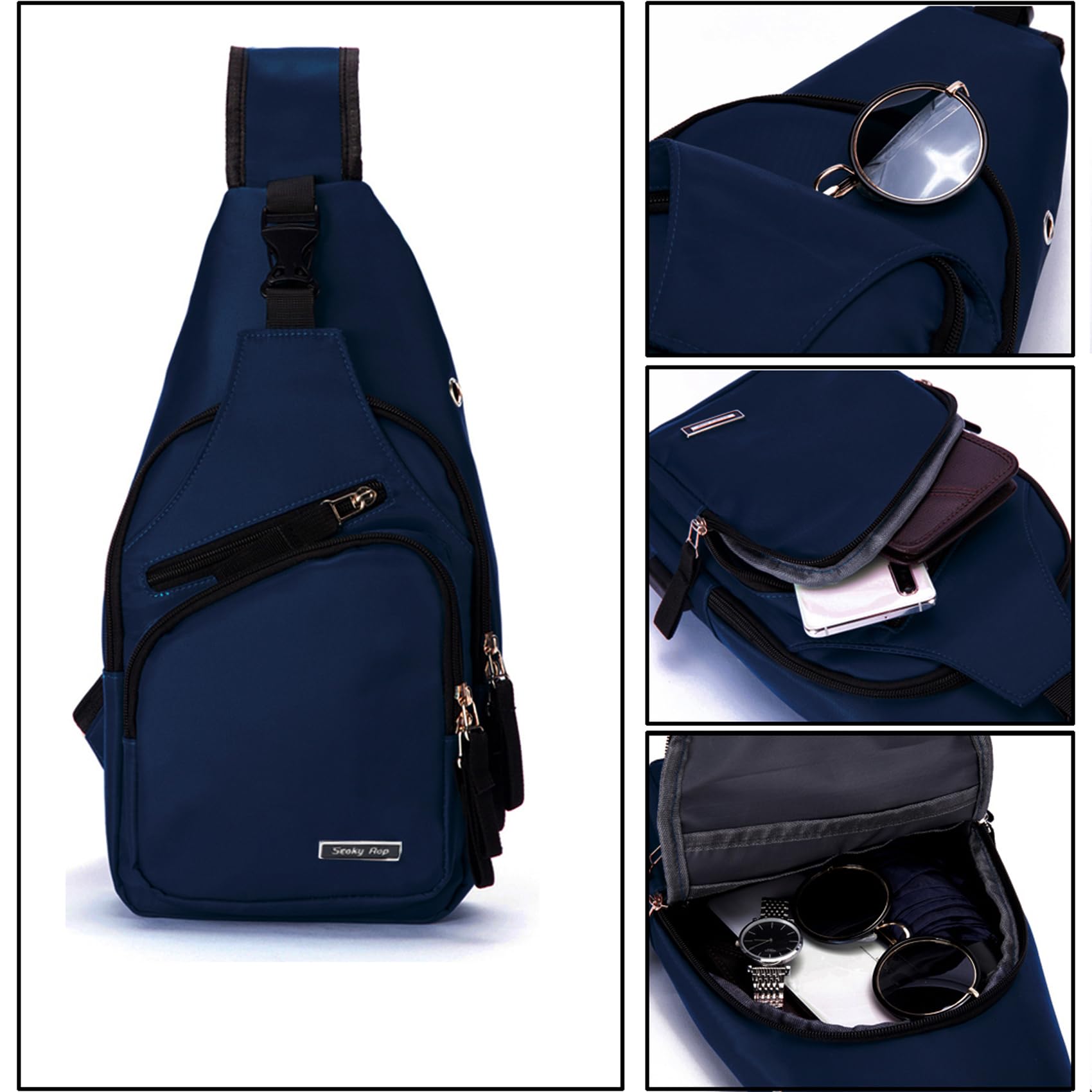 Foto 5 pulgar | Mochila Tipo Bandolera Seoky Rop Azul Unisex - Venta Internacional