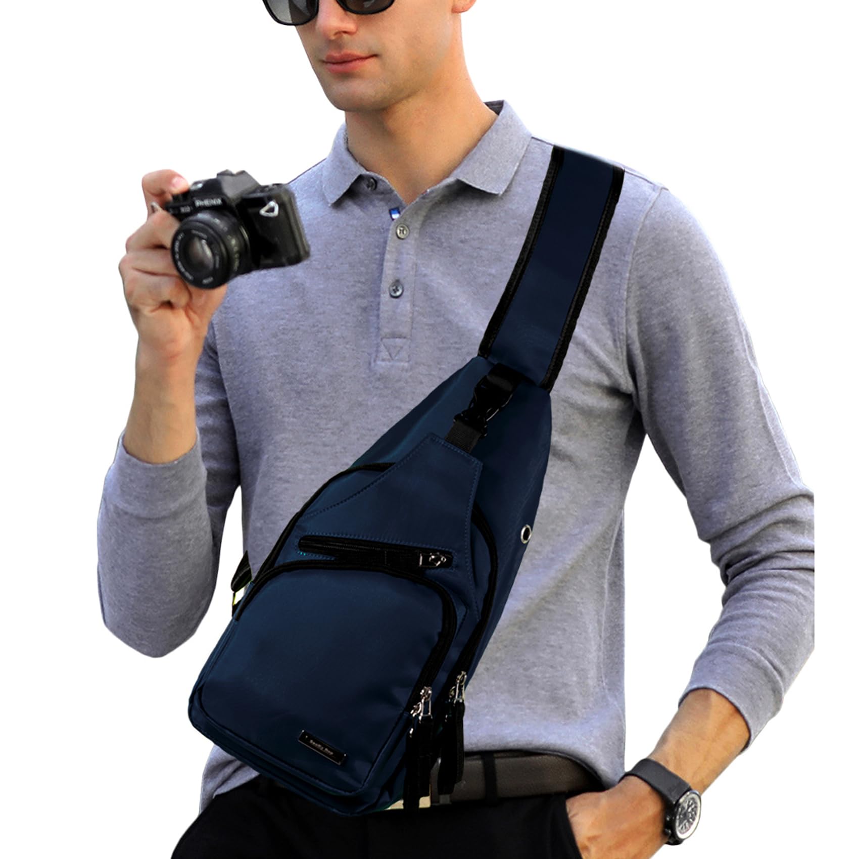 Foto 7 pulgar | Mochila Tipo Bandolera Seoky Rop Azul Unisex - Venta Internacional