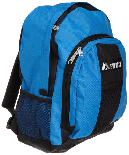 Foto 2 pulgar | Mochila de Equipaje Everest con Bolsillos Delanteros Y Laterales color Azul / Negro - Venta Internacional