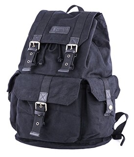 Foto 3 | Mochila Gootium De Lona Negra - Venta Internacional