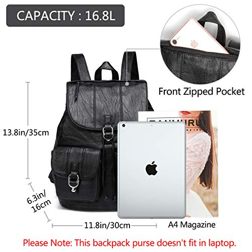 Foto 3 | Mochila con Cordón Vaschy Negra - Venta Internacional