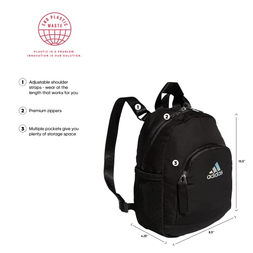 Foto 3 pulgar | Mochila Adidas Mini Negra 27x22x11 Cm - Venta Internacional