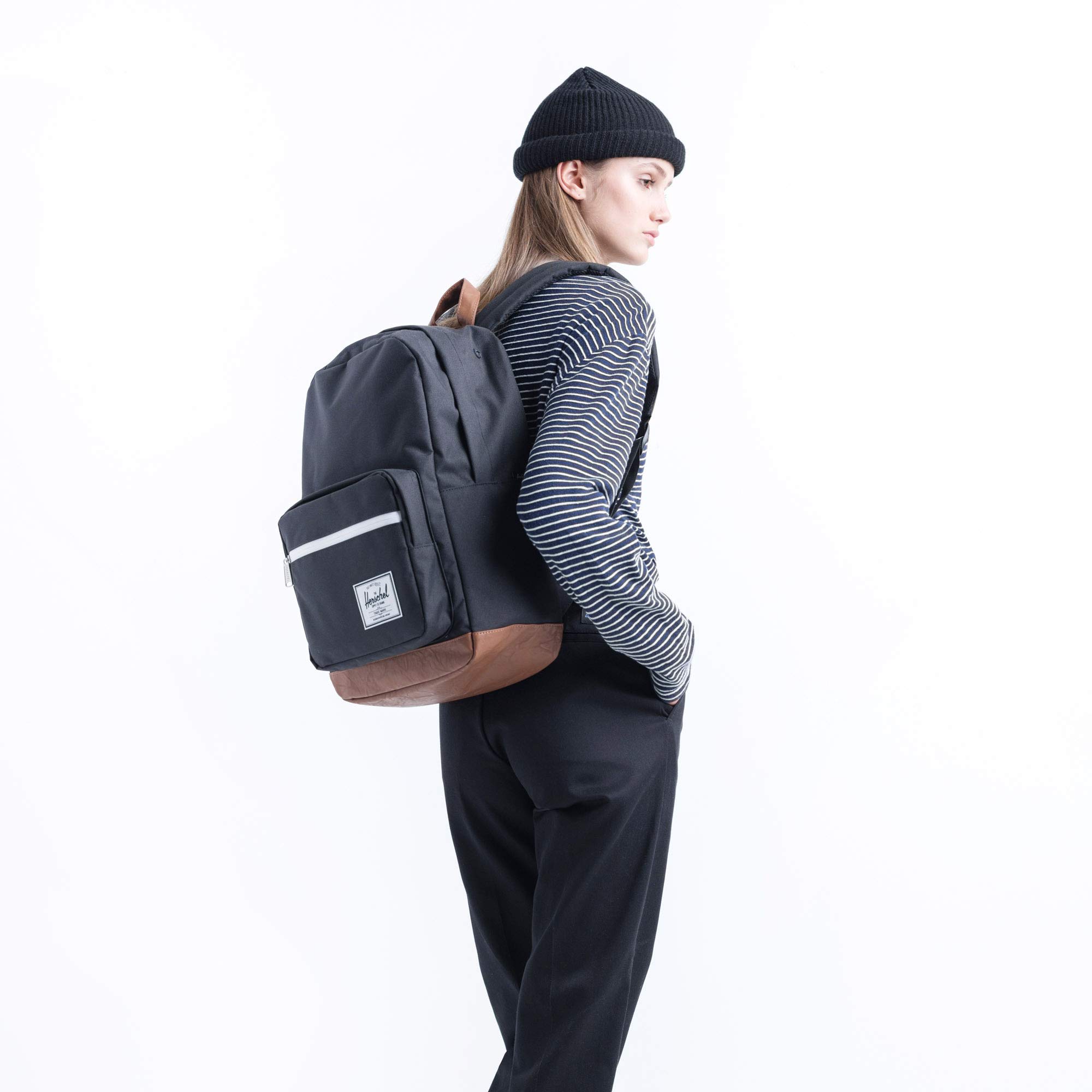 Foto 7 pulgar | Mochila Herschel Pop Quiz Navy Tan de 22 l para Portátil de 15 Pulgadas - Venta Internacional