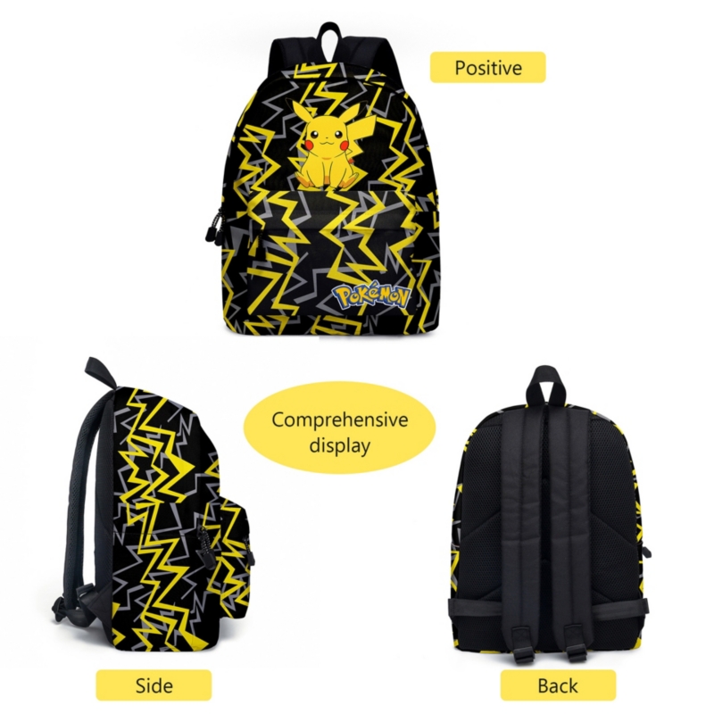 Foto 4 pulgar | Mochila + Lonchera + Lapicera Pokémon Pikachu - Venta Internacional