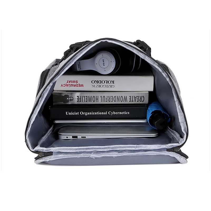 Foto 2 | Mochila Impermeable Gris Unisex - Venta Internacional
