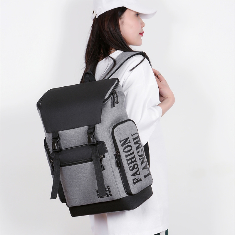 Foto 5 pulgar | Mochila Impermeable Gris Unisex - Venta Internacional