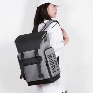 Foto 4 | Mochila Impermeable Gris Unisex - Venta Internacional