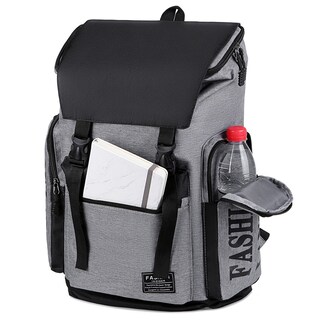 Foto 6 | Mochila Impermeable Gris Unisex - Venta Internacional
