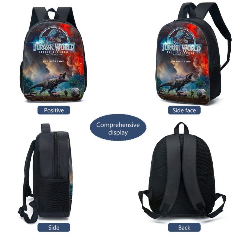Foto 5 pulgar | Mochila + Bolso de Hombro + Funda Jurassic World para Niños - Venta Internacional