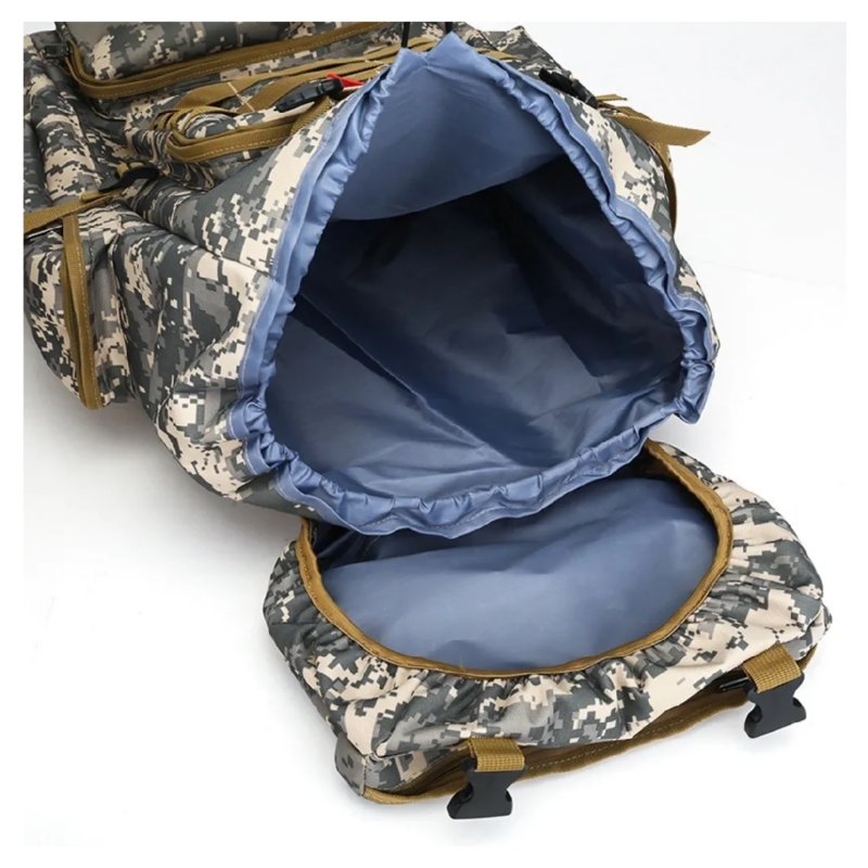 Foto 3 pulgar | Mochila Tactica Para Acampar, Senderismo, 80 L, Pixelada, Jung - Venta Internacional.