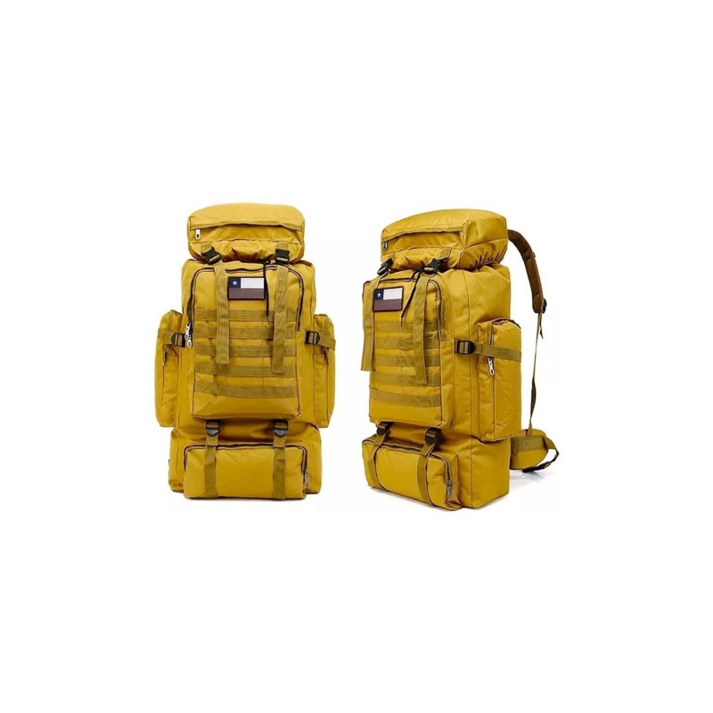 Foto 3 pulgar | Mochila De Viaje Para Acampar, 70 Litros, Para Hombre O Mujer, Color Café - Venta Internacional.