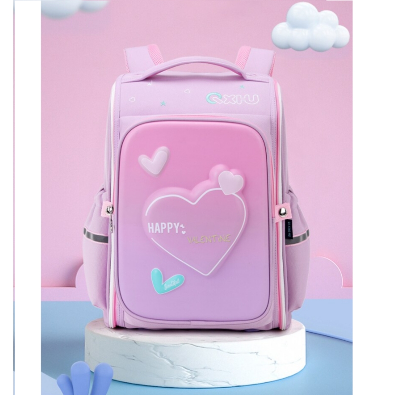 Foto 3 pulgar | Mochila Happy Waterproof Para Niñas En Edad Escolar, 35 Litros, Color Rosa - Venta Internacional.
