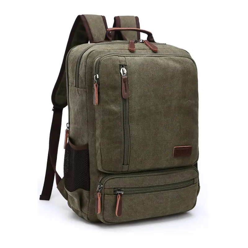 Mochila De Viaje Wisconsin Canvas Con Bolsillo Para Portátil - Venta Internacional.