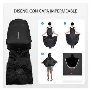 Foto 6 | Mochila Mark Ryden Krattos Impermeable Para Portátil Con Puerto Usb - Venta Internacional.