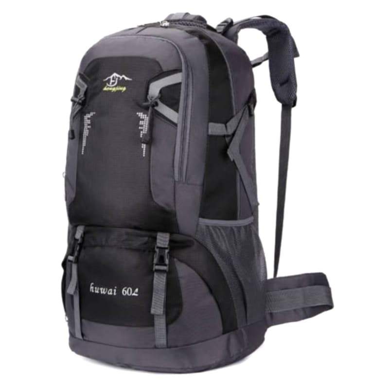 Mochila Para Acampar Al Aire Libre Senderismo 60 L Color Negro Venta Internacional