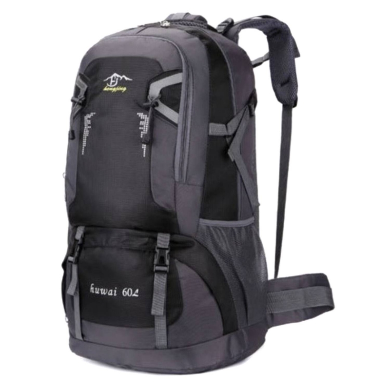 Mochila Para Acampar Al Aire Libre, Senderismo, 60 L, Color Negro - Venta Internacional.