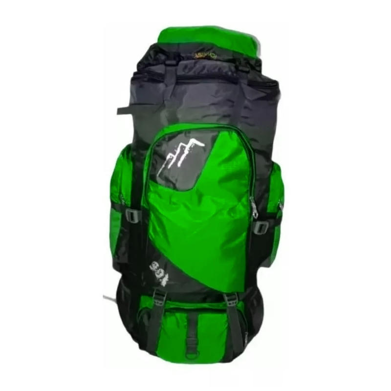 Mochila De Viaje 90 Litros Impermeable De Poliéster Verde - Venta Internacional.