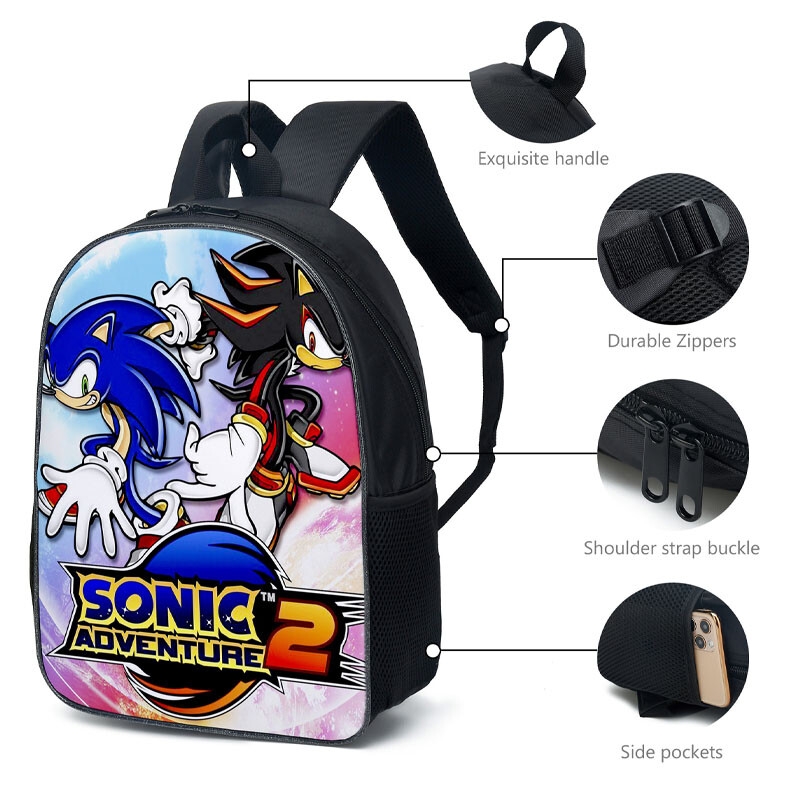 Foto 4 pulgar | Set De Mochilas Escolares Sonic Children Case 001 Mochila Bandolier - Venta Internacional
