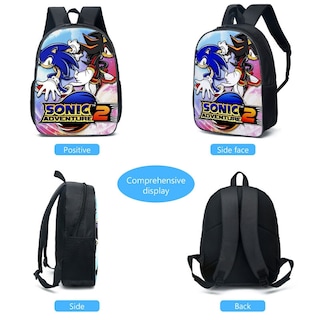 Foto 4 | Set De Mochilas Escolares Sonic Children Case 001 Mochila Bandolier - Venta Internacional
