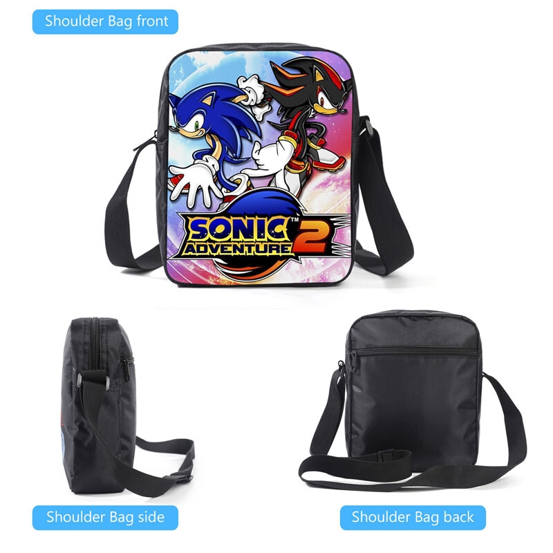 Foto 6 | Set De Mochilas Escolares Sonic Children Case 001 Mochila Bandolier - Venta Internacional