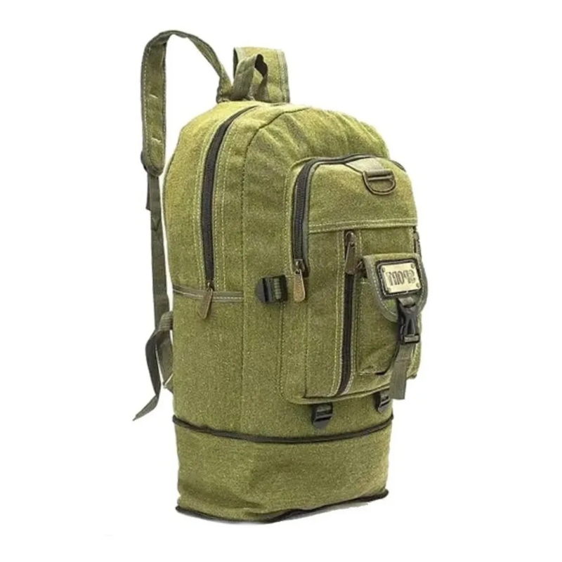 Foto 5 pulgar | Mochila De Lona Vintage Para Senderismo, Viajes Y Acampada, 50 L - Venta Internacional.