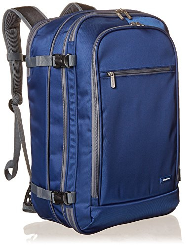 Mochila De Viaje Amazon Basics Carry-on Azul Marino - Venta Internacional.