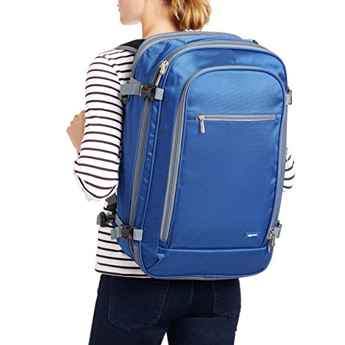 Foto 4 pulgar | Mochila De Viaje Amazon Basics Carry-on Azul Marino - Venta Internacional.